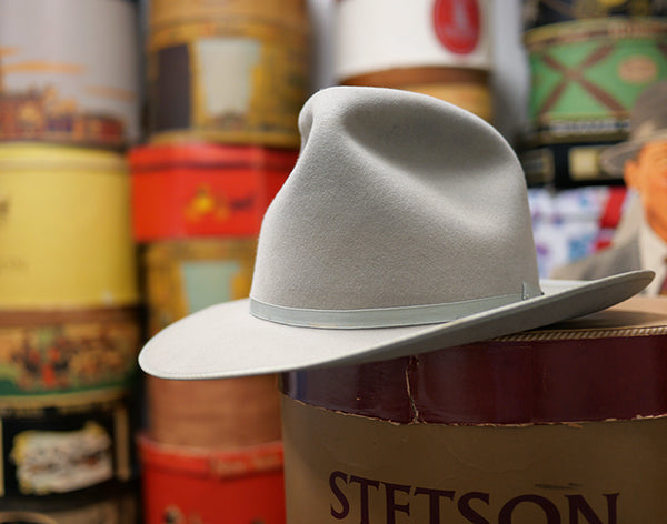 STETSON】1950s ステットソン 3X オープンロード・グレー (59.5cm