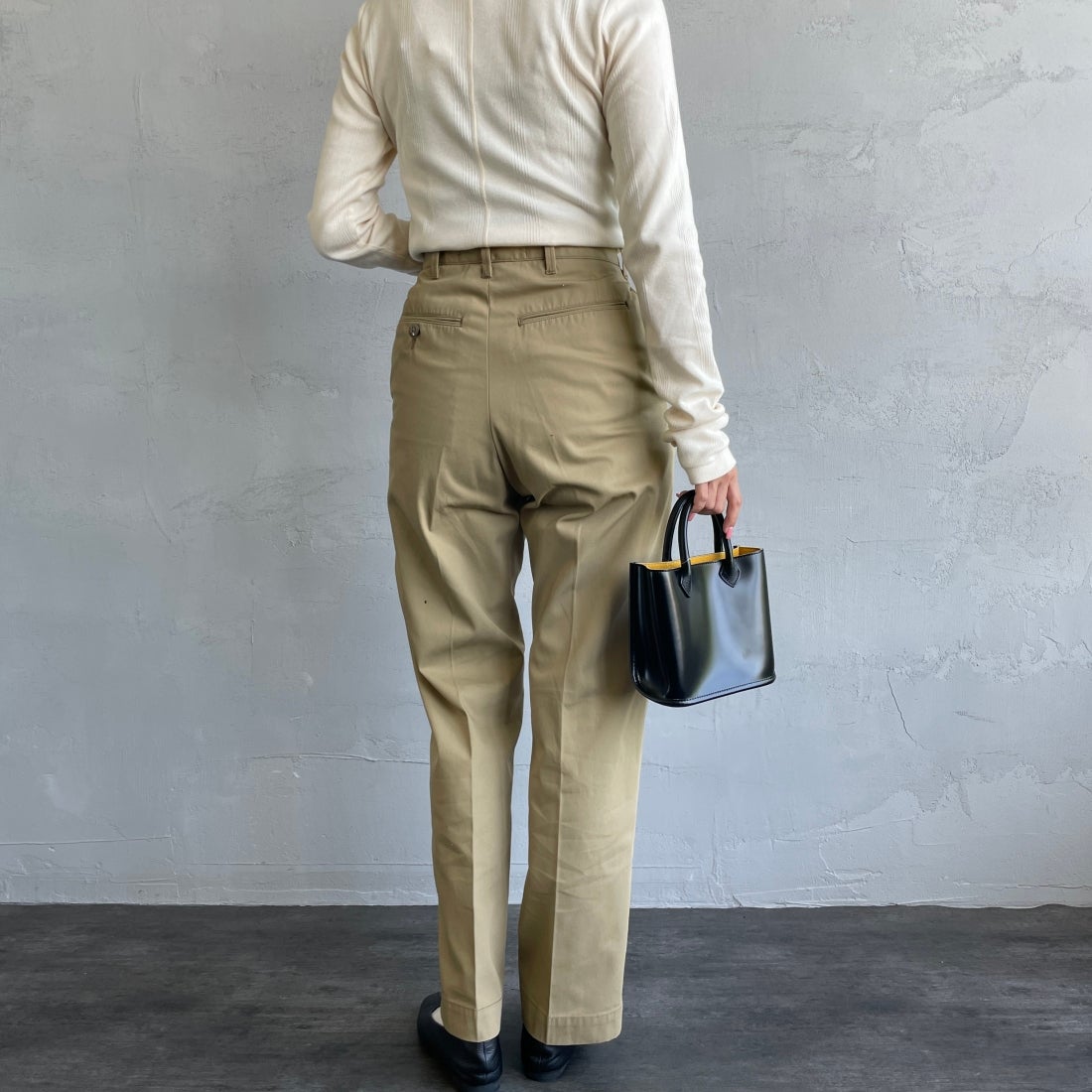 THE SHINZONE [ザ シンゾーン] ウォッシュド ハイウエストチノパン