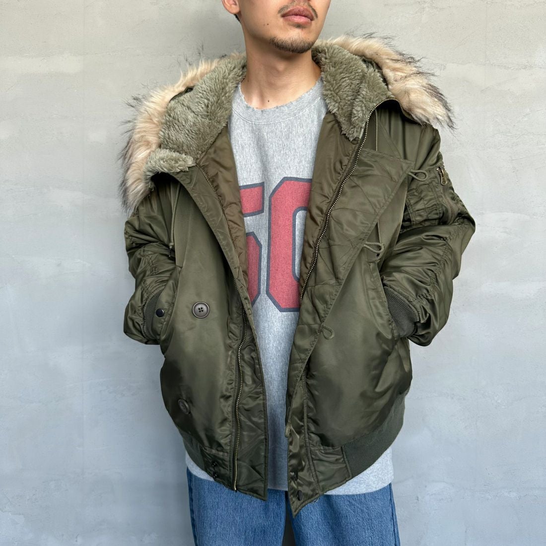 MILITARY [ミリタリー] 別注 N-2B オーバーサイズフライトジャケット