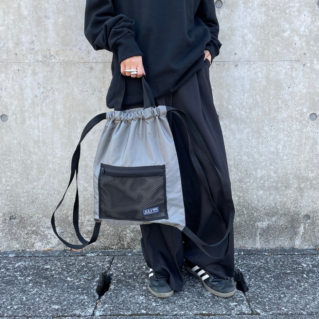JULY NINE [ジュライナイン] 別注 メッシュポケット ナイロン