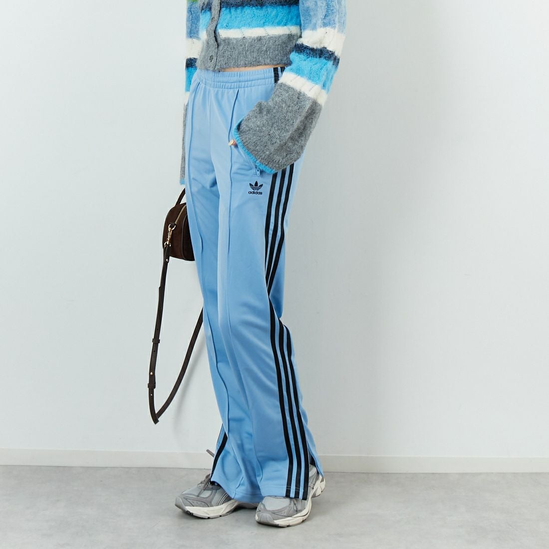 70s 極太 adidas トラックパンツ 水色 ATP似 70s 極太 adidas トラック