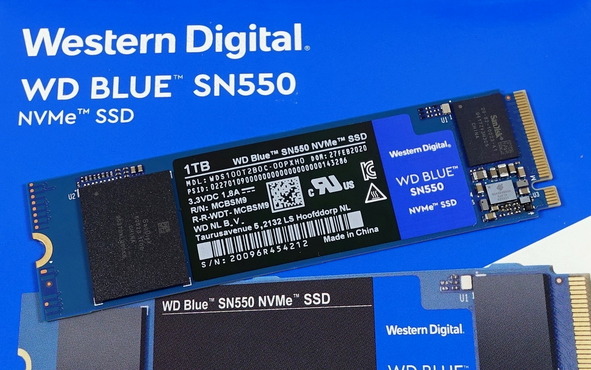 WD Blue SN550 NVMe M.2 SSD 1TB」をレビュー。自作PC初心者のための