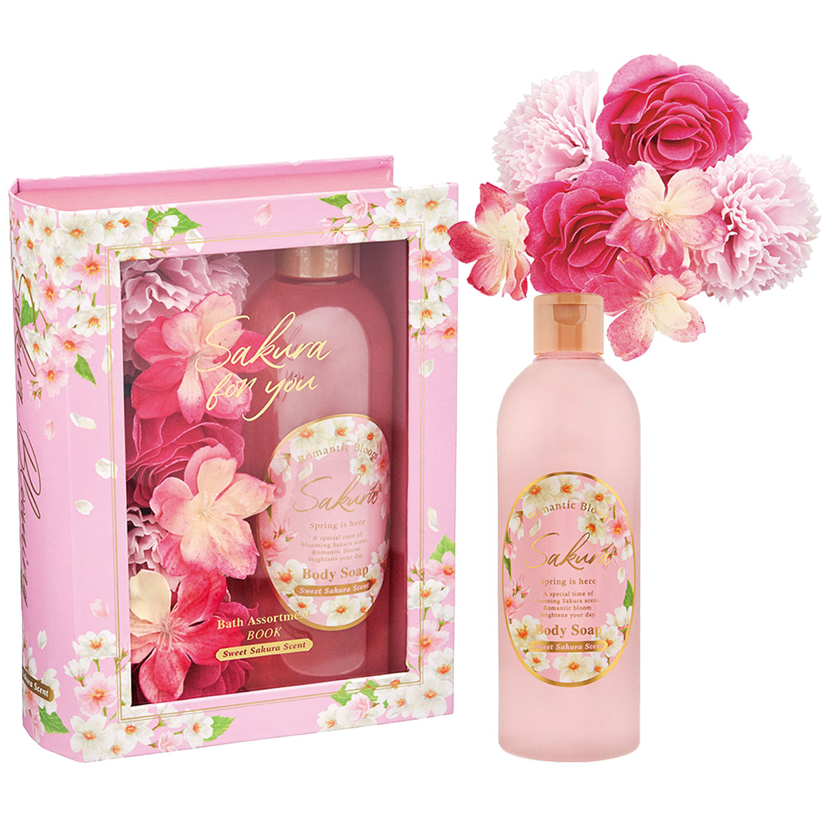 雑貨卸、雑貨仕入れ（【romantic bloom Sakura】サクラ バスセット