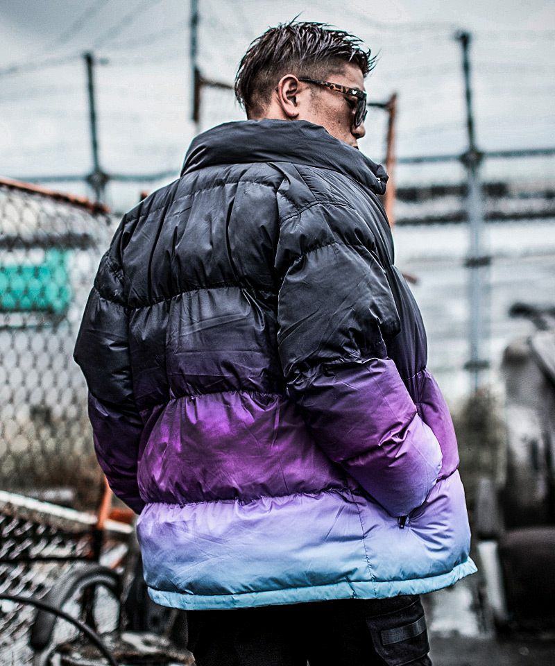 グラデーションパデッドジャケット アウター ダウン DIVINER ディバイナー