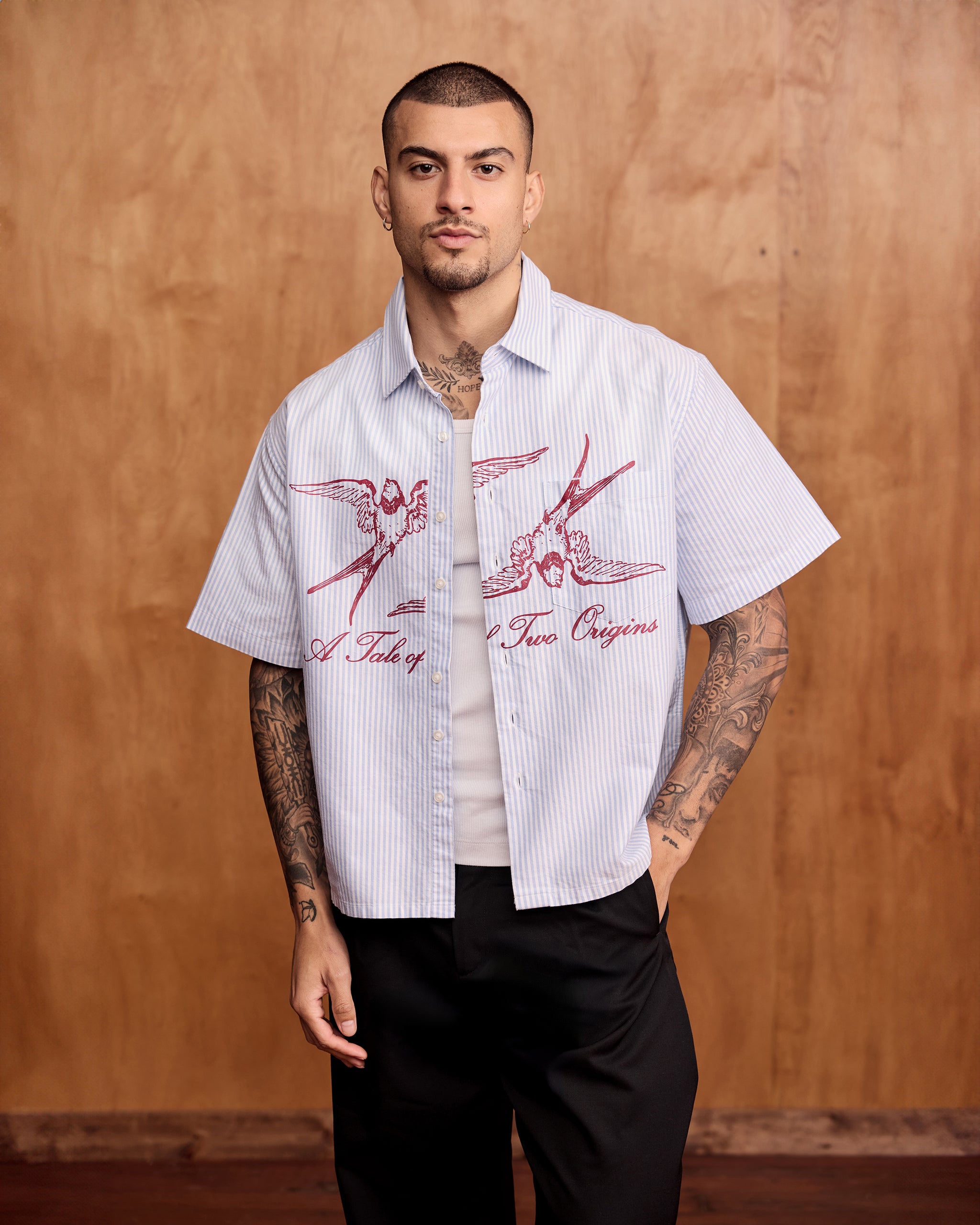 Striped Short Sleeve Origins Shirt – JOSHUA MOHAMED