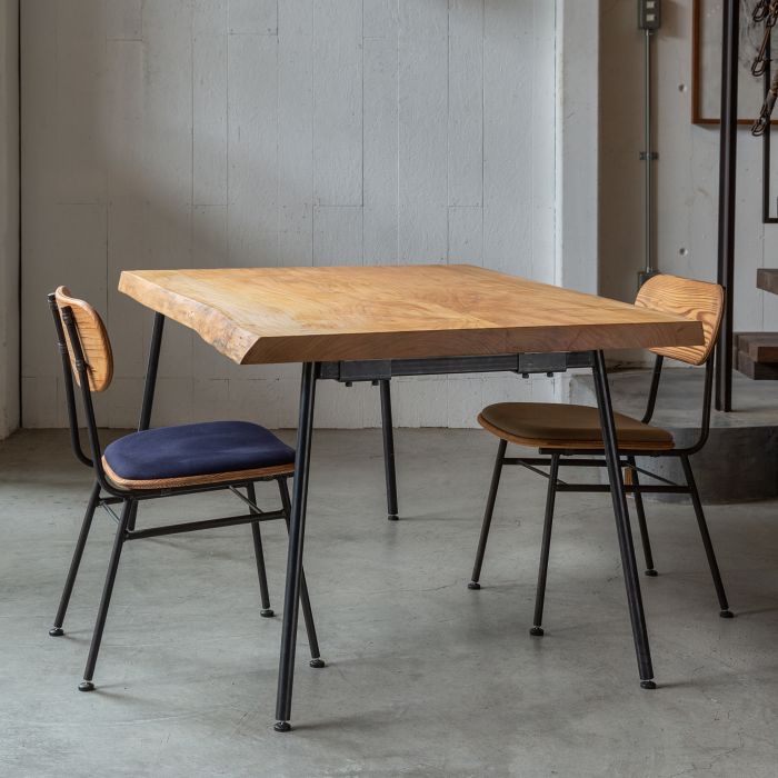 アンティーク アイアン テーブル 古材 一枚板 鉄脚 z542 アンティーク