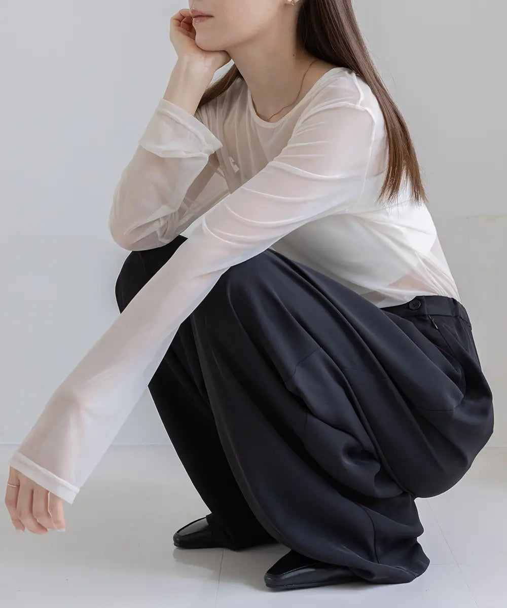 ニュアンス2wayシアートップス（Nuance 2way Sheer Tops）