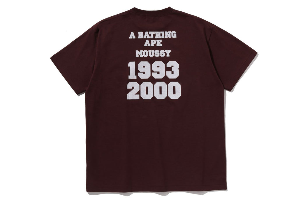 BAPE X MOUSSY 】COLLEGE PATCH TEE | bape.com
