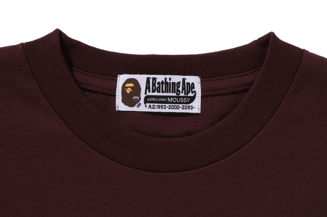 BAPE X MOUSSY 】COLLEGE PATCH TEE | bape.com