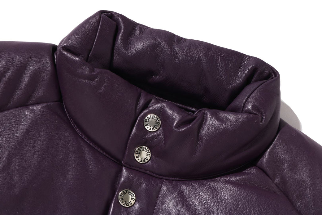LEATHER CLASSIC DOWN JACKET | bape.com