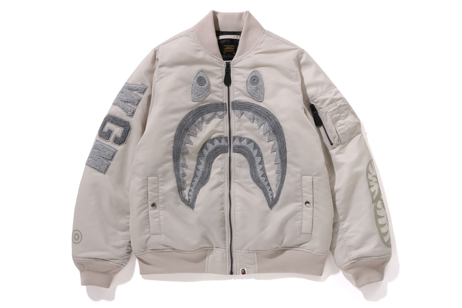 SHARK NYLON TWILL MA-1 | bape.com