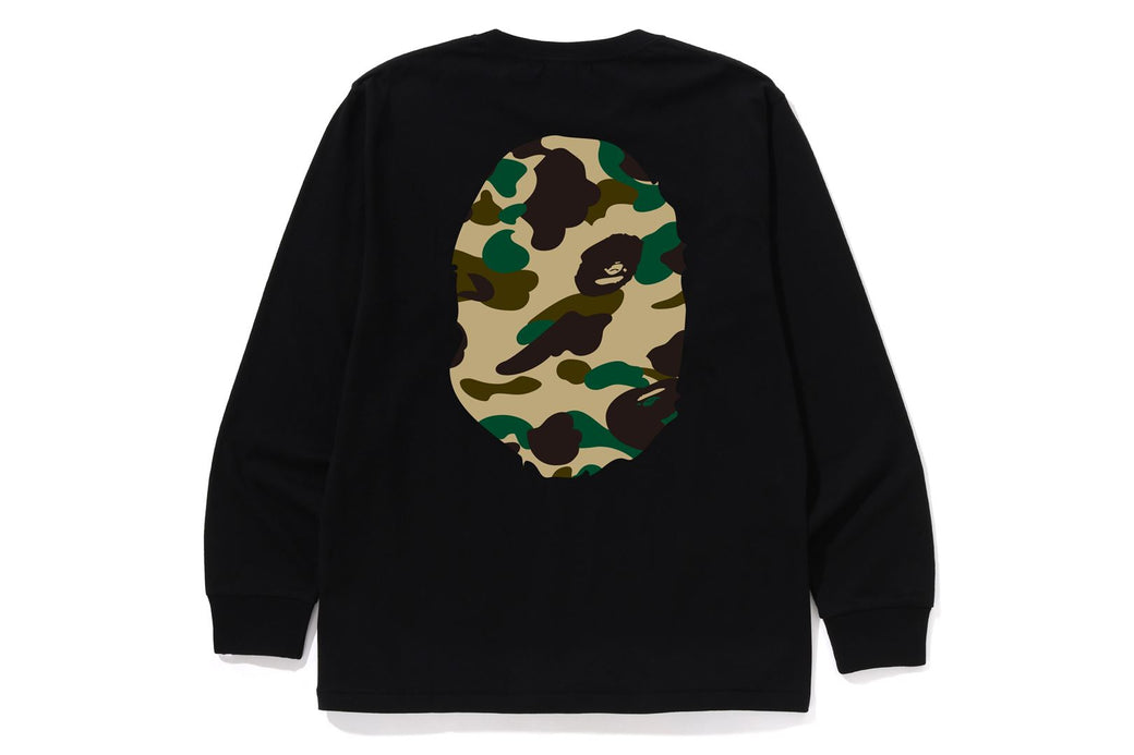 1ST CAMO BIG APE HEAD LS TEE | bape.com