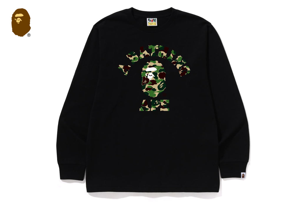 ABC CAMO COLLEGE LS TEE | bape.com