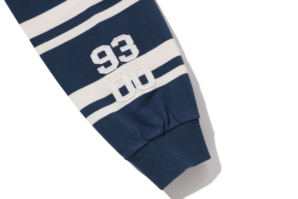 BAPE X MOUSSY 】STRIPED RUGBY L/S SHIRT | bape.com