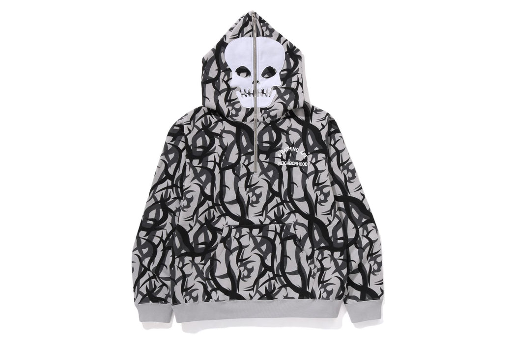 BAPE X NBHD 】TRIAL CAMO TWO FACE HALF ZIP PULLOVER HOODIE | bape.com