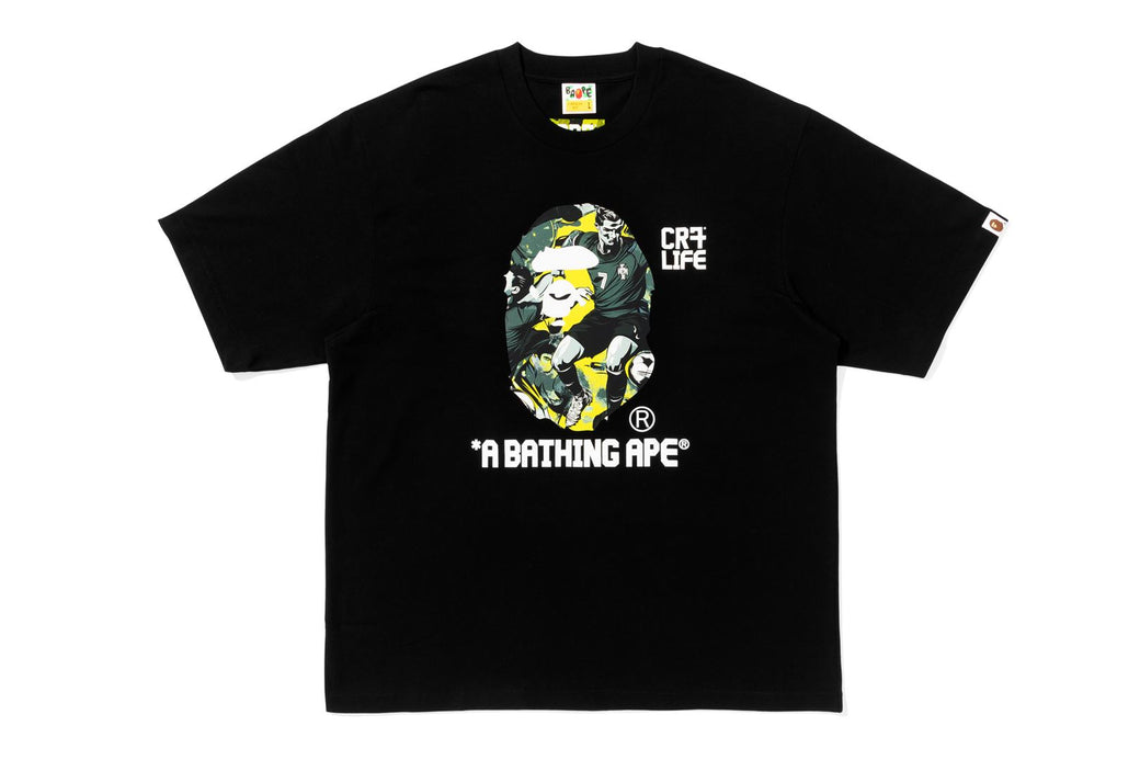 BAPE X CR7 】LIFE GRAPHIC A BATHING APE RELAXED FIT TEE #1 | bape.com