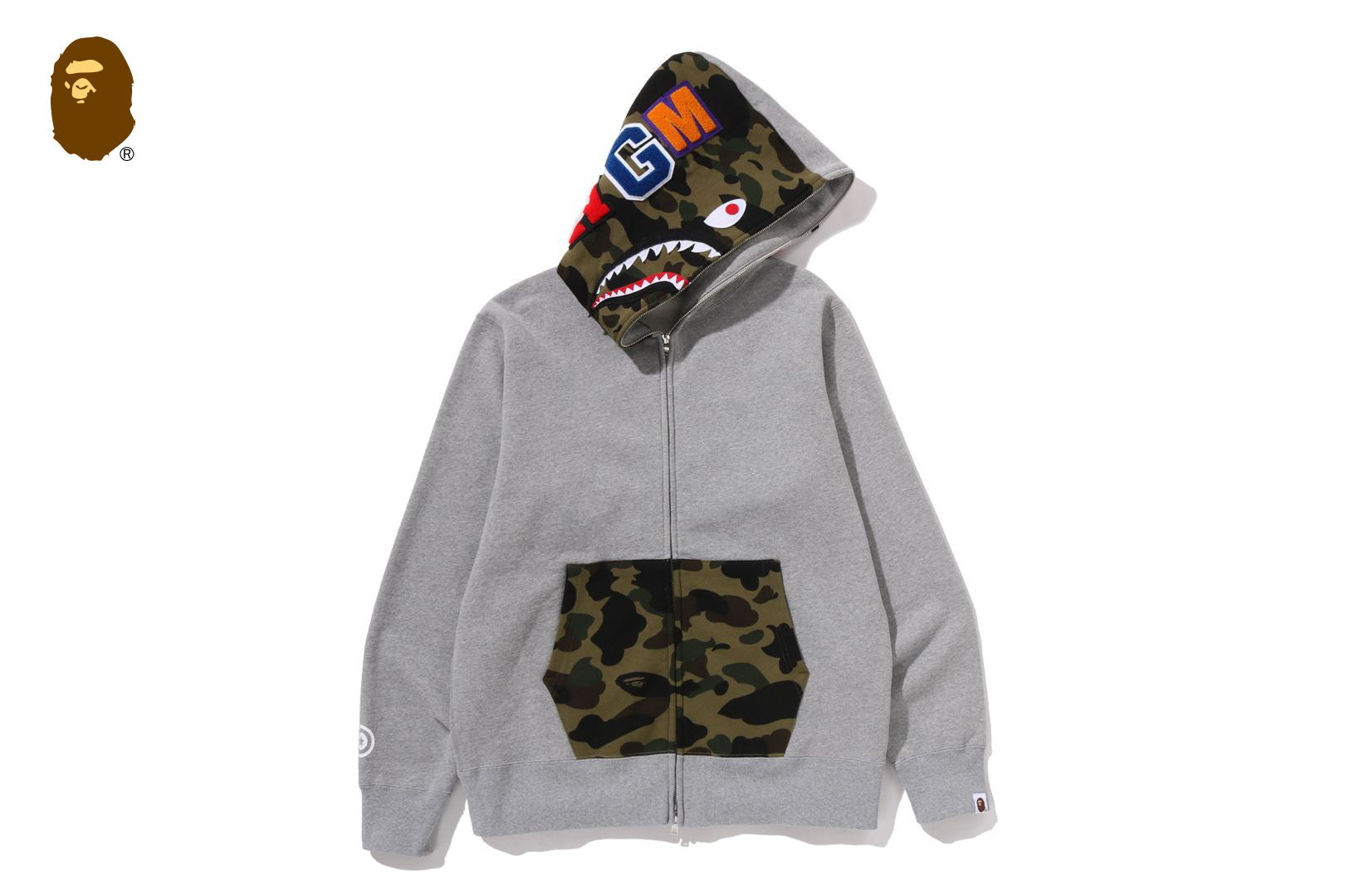 SHARK FULL ZIP HOODIE | bape.com