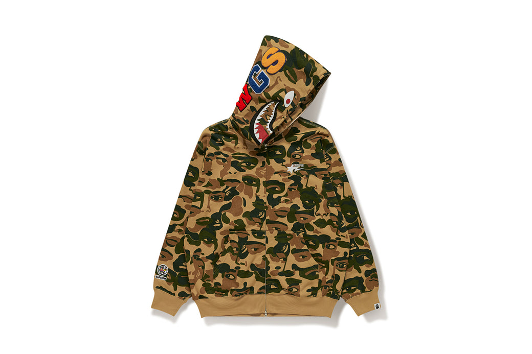 BAPE X KIDSUPER 】CAMO SHARK FULL ZIP HOODIE | bape.com