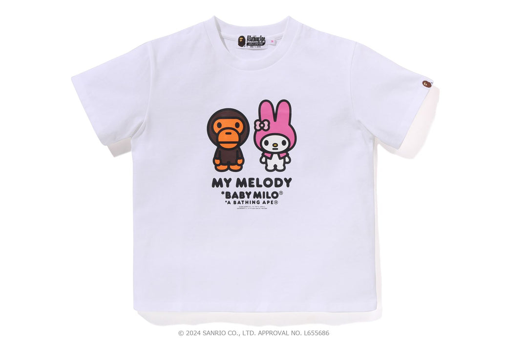 BABY MILO X MY MELODY 】MINI TEE | bape.com