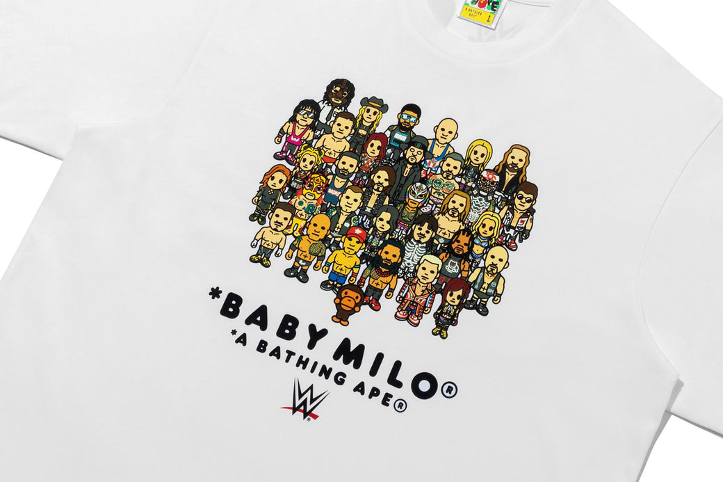 BAPE X WWE 】WRESTLERS BABY MILO RELAXED FIT TEE | bape.com