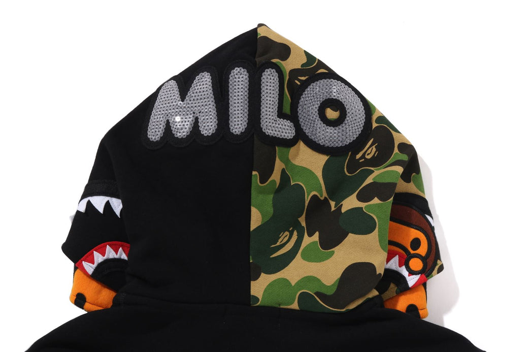 MILO SHARK FULL ZIP DOUBLE HOODIE | bape.com