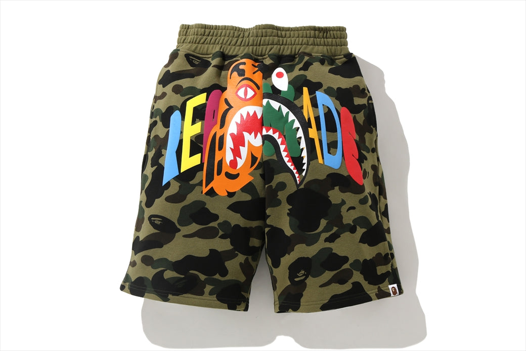 BAPE X READYMADE 】TIGER SHARK WIDE SWEAT SHORTS | bape.com