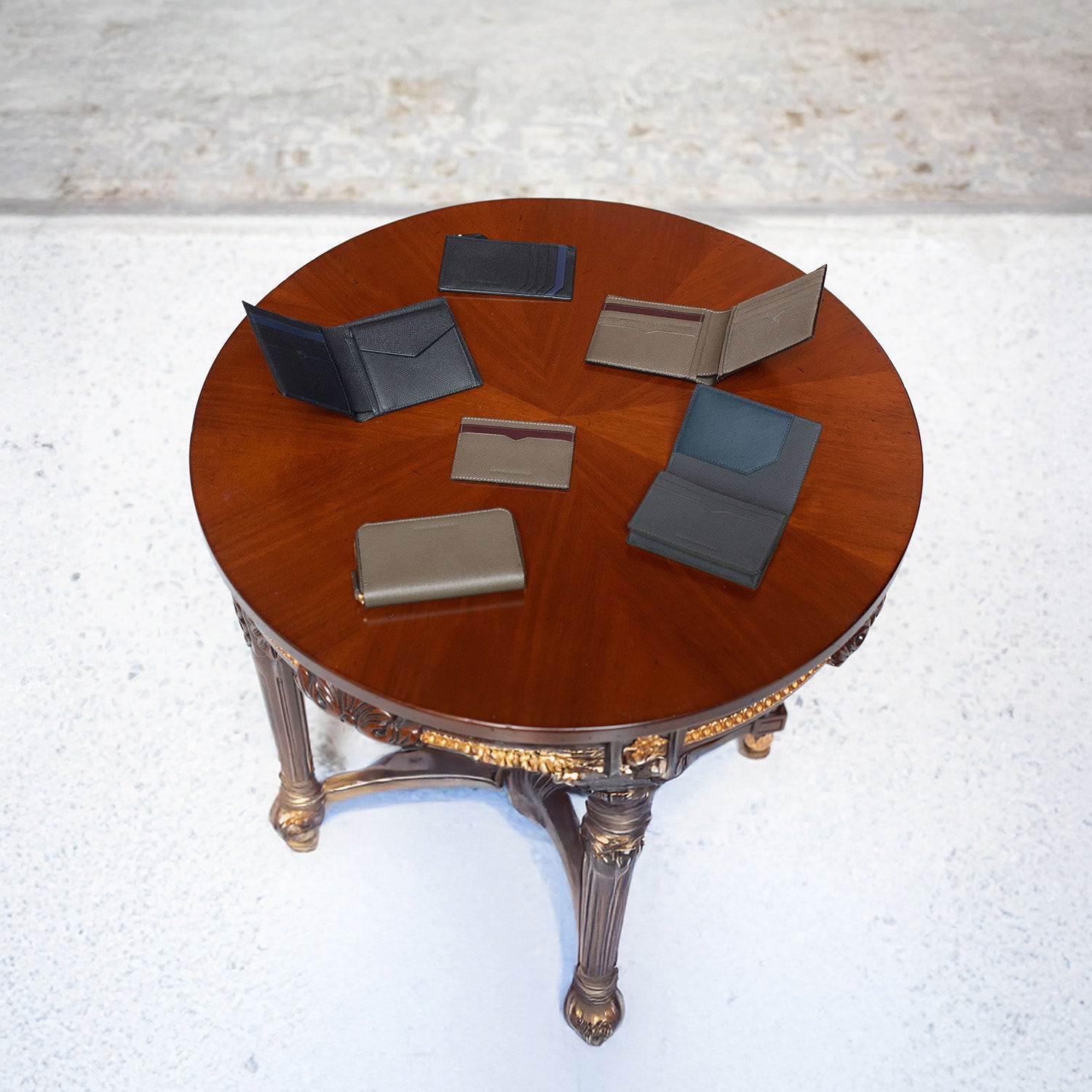 バイカラー スリーブ付きビジネスカードケース ノービレレザー