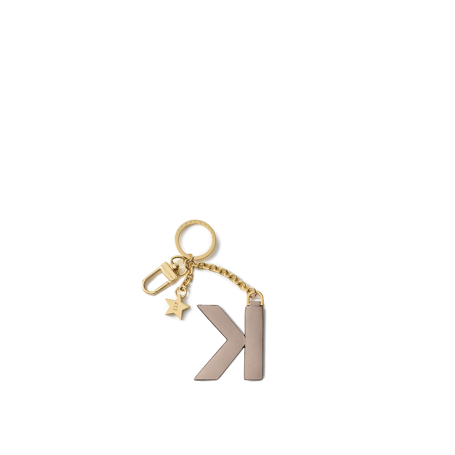 イニシャルチャーム キーホルダー (K)