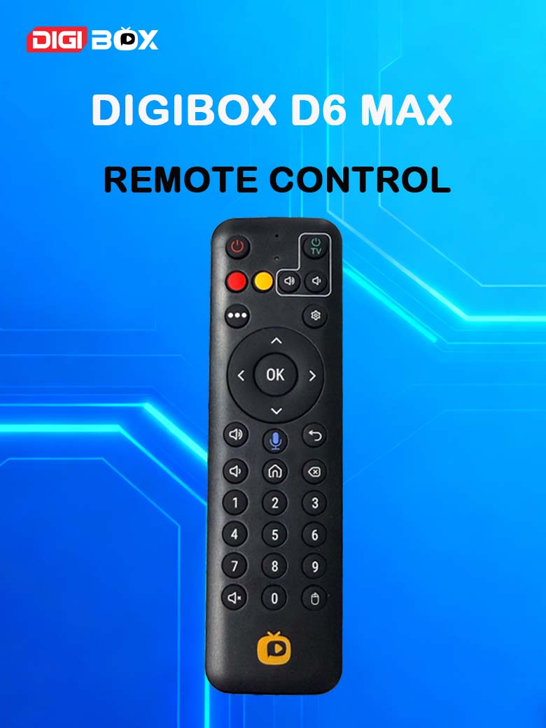 DIGIBox D6 Max 用オリジナル音声リモコン,DIGI テレビボックス