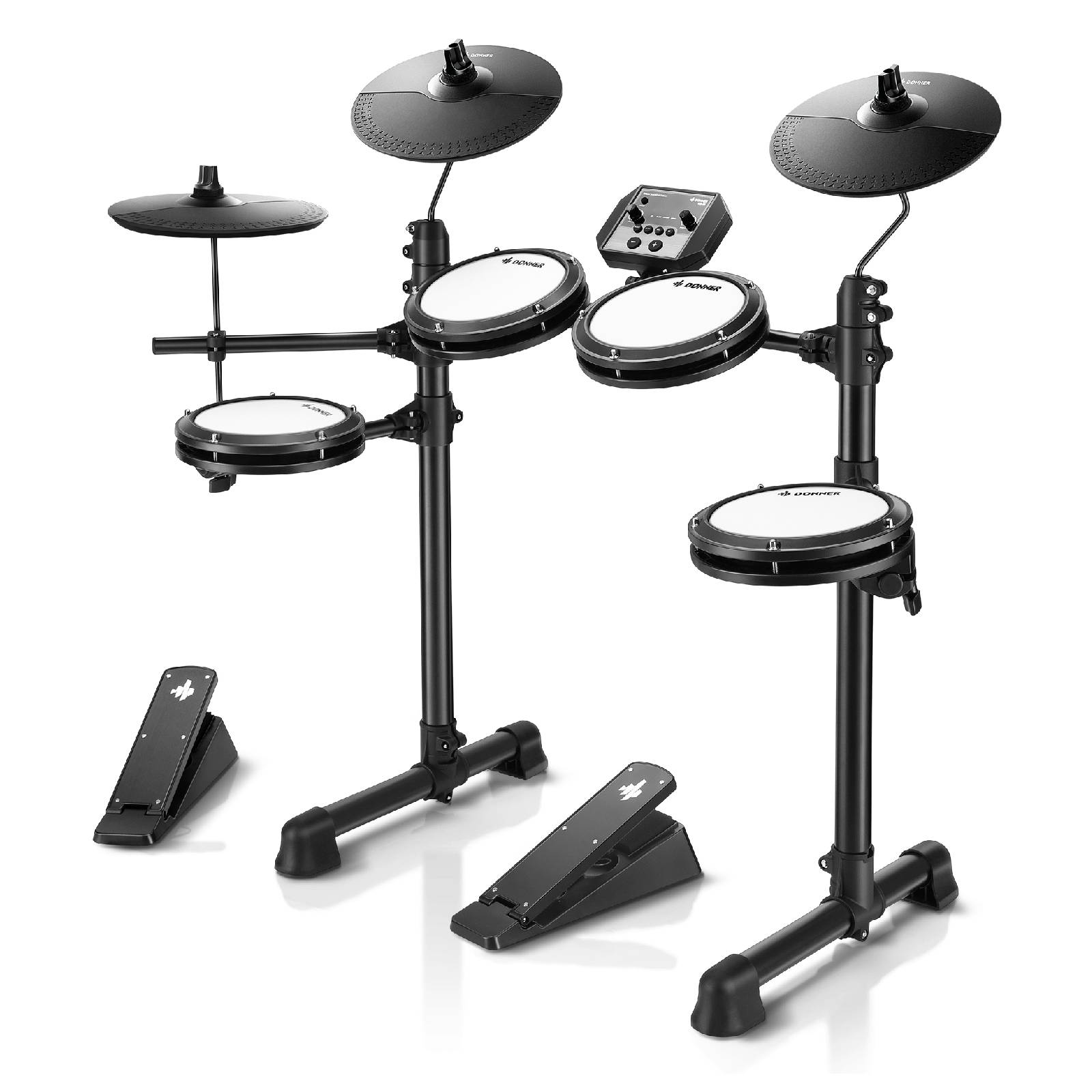 DED-80 4シンバル3タム電子ドラムセット多彩なエフェクトモード 静かな