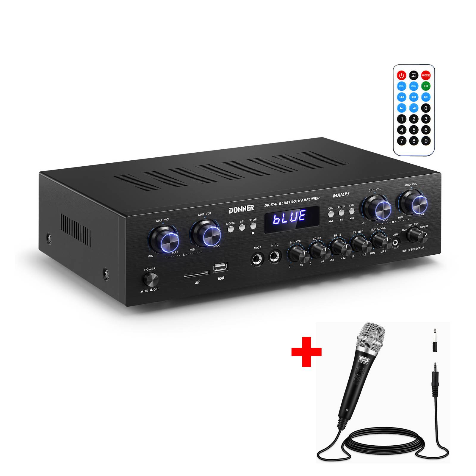 MAMP5 Bluetooth5.0 440W出力パワーアンプホームユースオーディオ