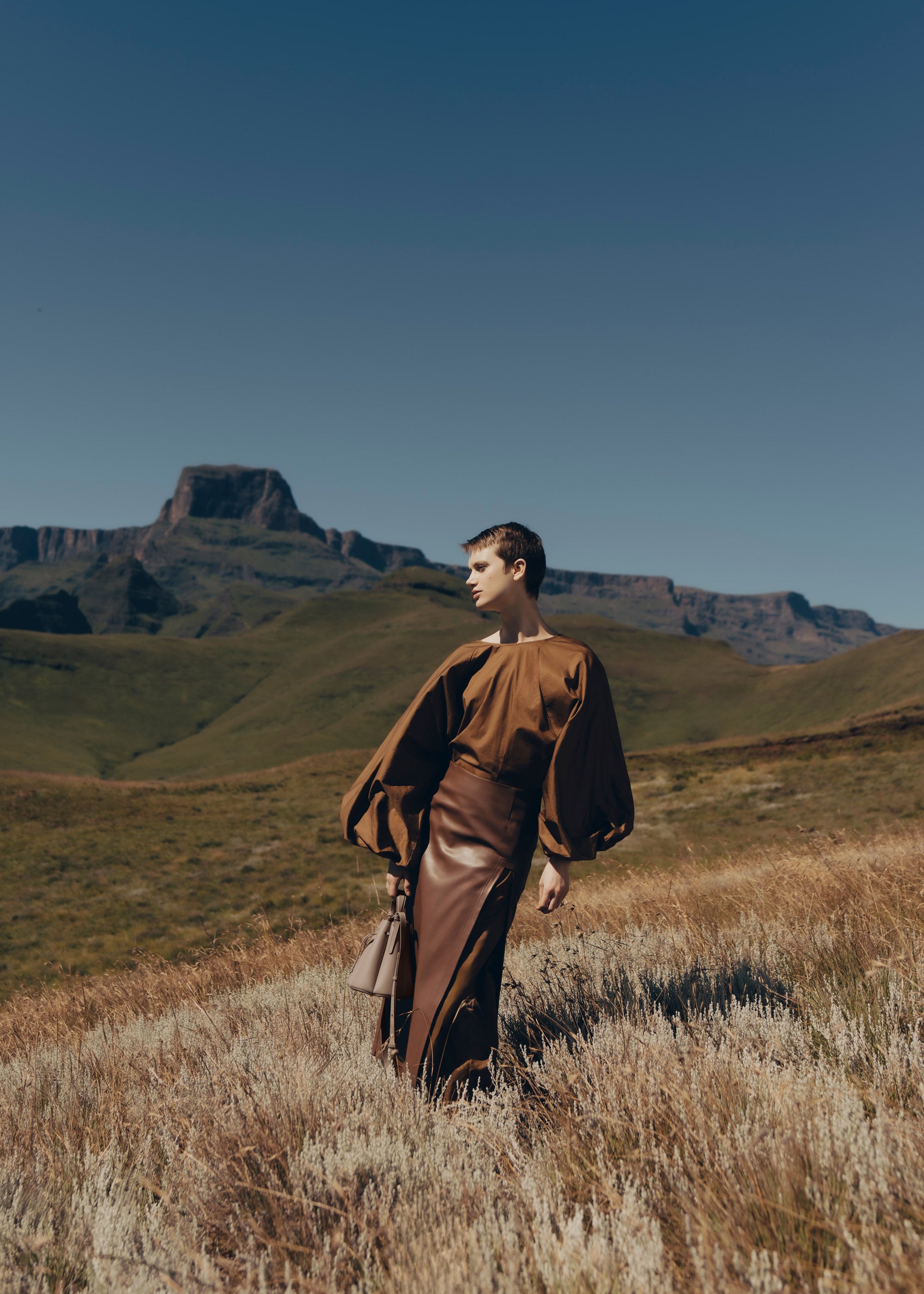 Polène | バッグ - Numéro Huit Mini -トープ テクスチャード