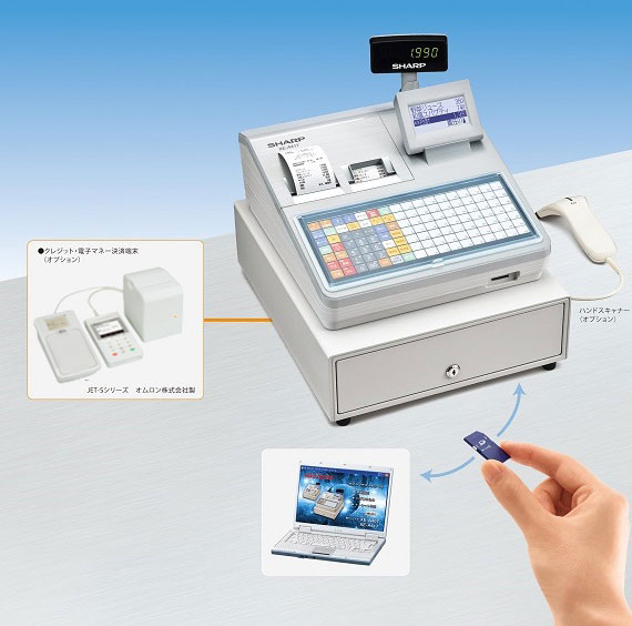 シャープレジスター　XE-A417　PC連携売上管理　最上位機種　338888 シャープレジスター シャープレジスター XE-A417 PC連携売上管理 最