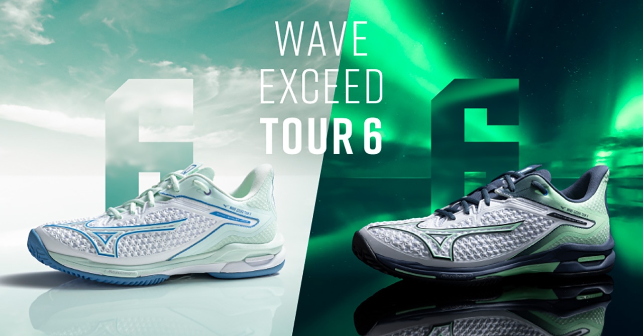 ミズノテニスフラッグシップモデル 「WAVE EXCEED TOUR 6」に新カラー