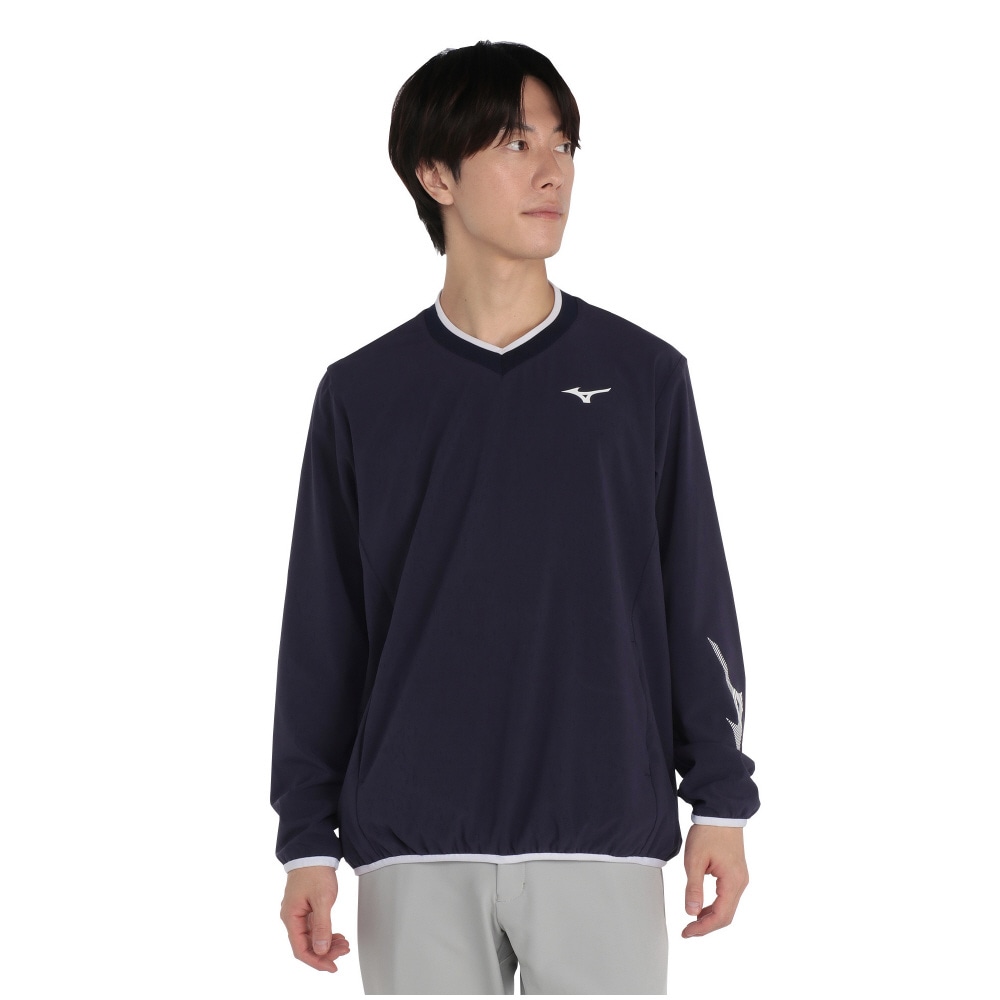 Vネックプルオーバーブルゾン|E2JEB585|アウター|ゴルフウエア|ミズノ