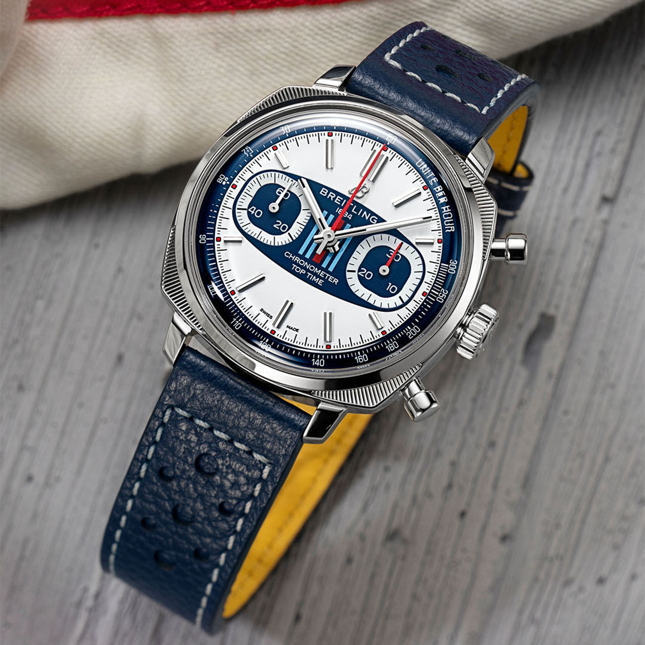 Breitling Top Time B01 Racing Martini Watch, AB01771A1G1X1 – J.R.DUNN