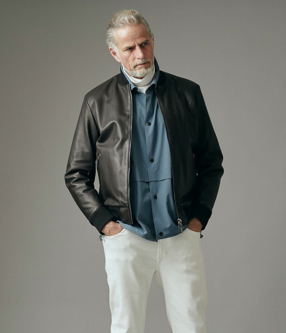 LEATHER MA-1 | junhashimoto（ジュンハシモト）Official webshop