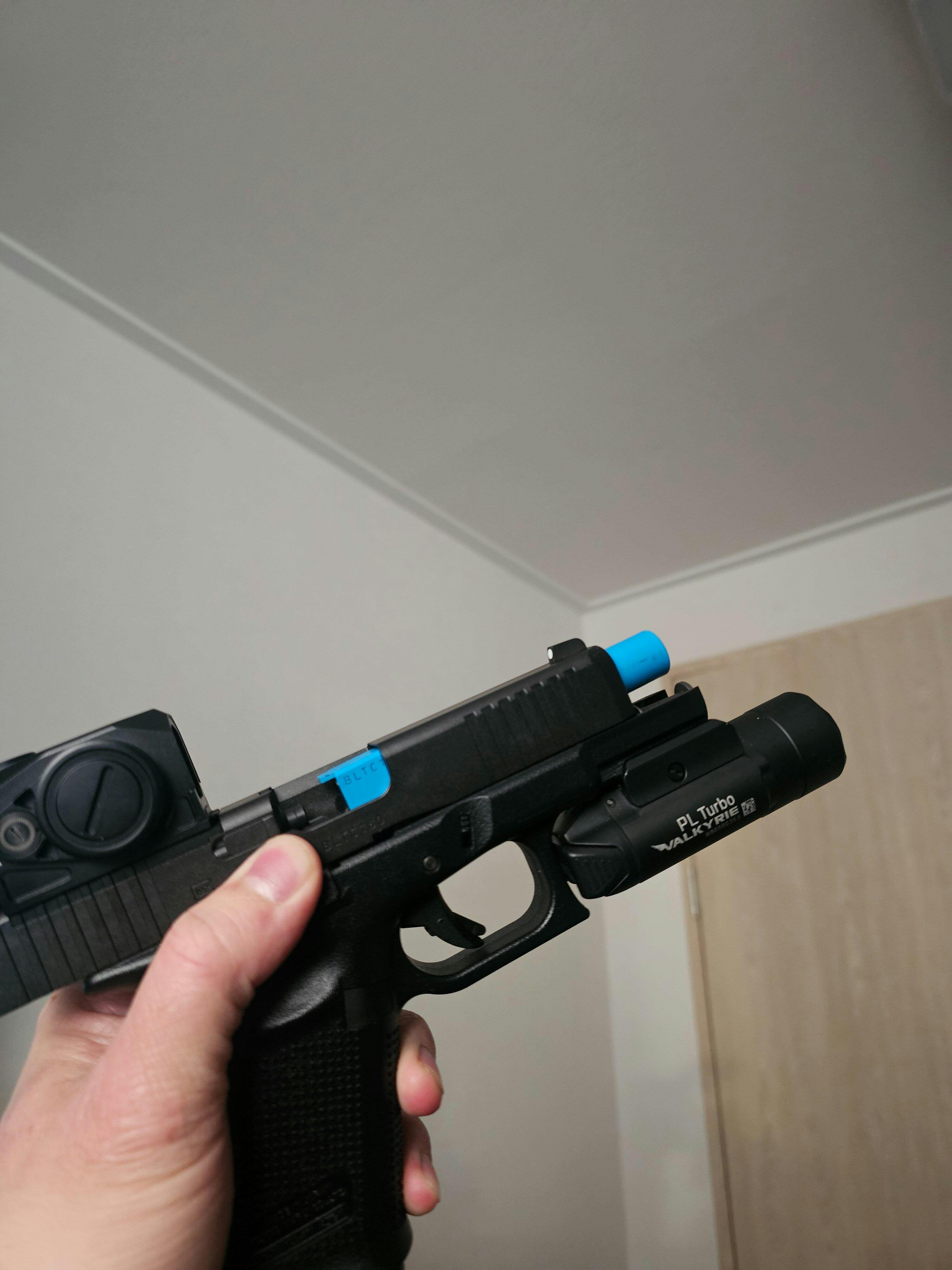 マルシン】 M36 2インチ ブラックHW フィンガーチャンネル付木製