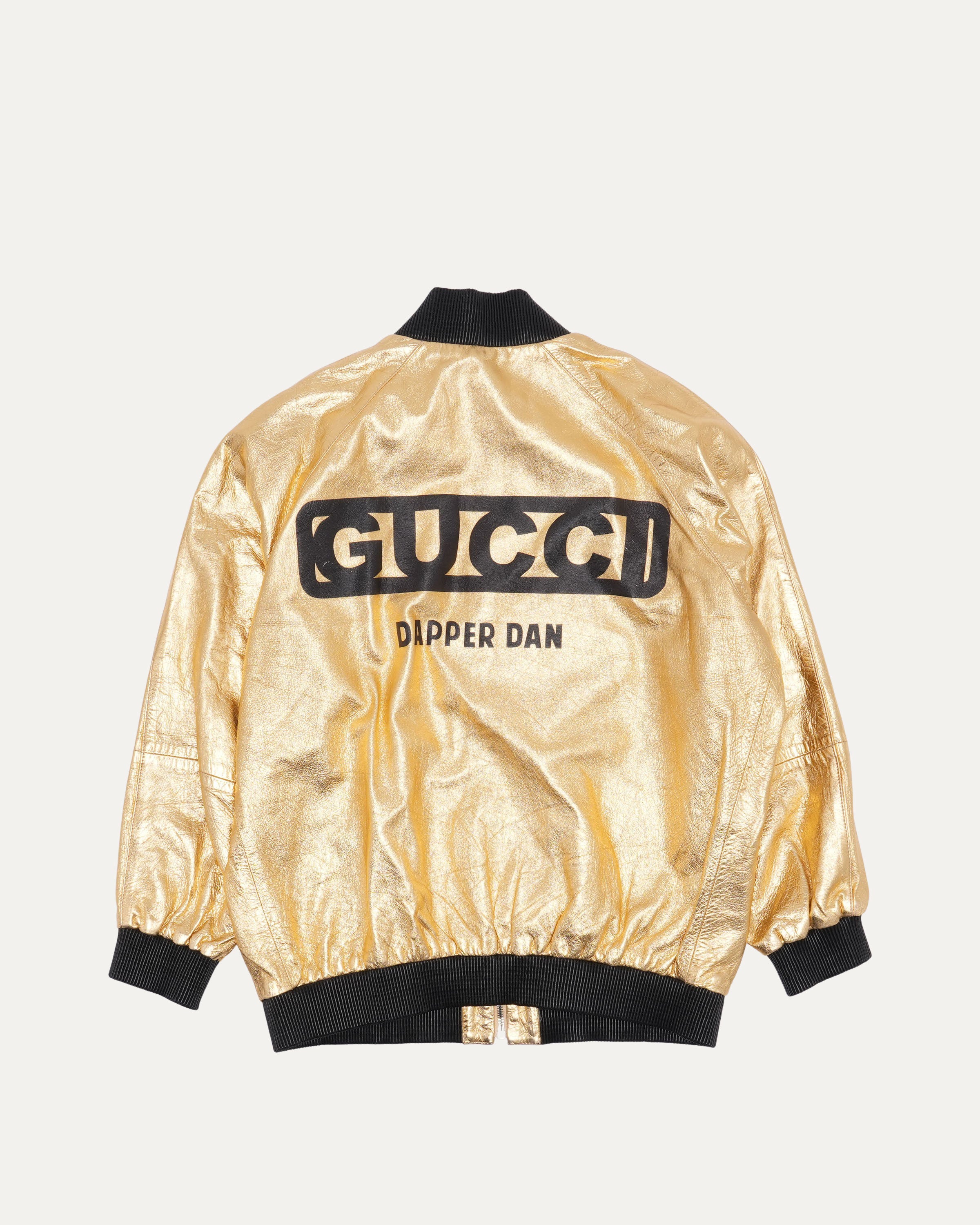 Gucci Dapper Dan Leather Bomber Jacket – Justin Reed