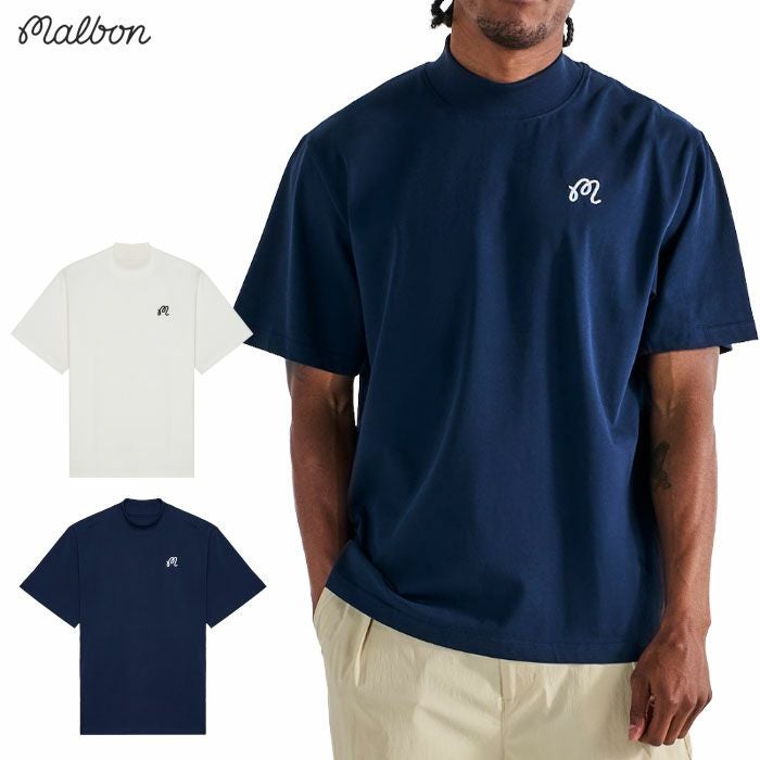 マルボン Malbon Golf 半袖シャツ MEZZO PERFORMANCE PIQUE PRINTED