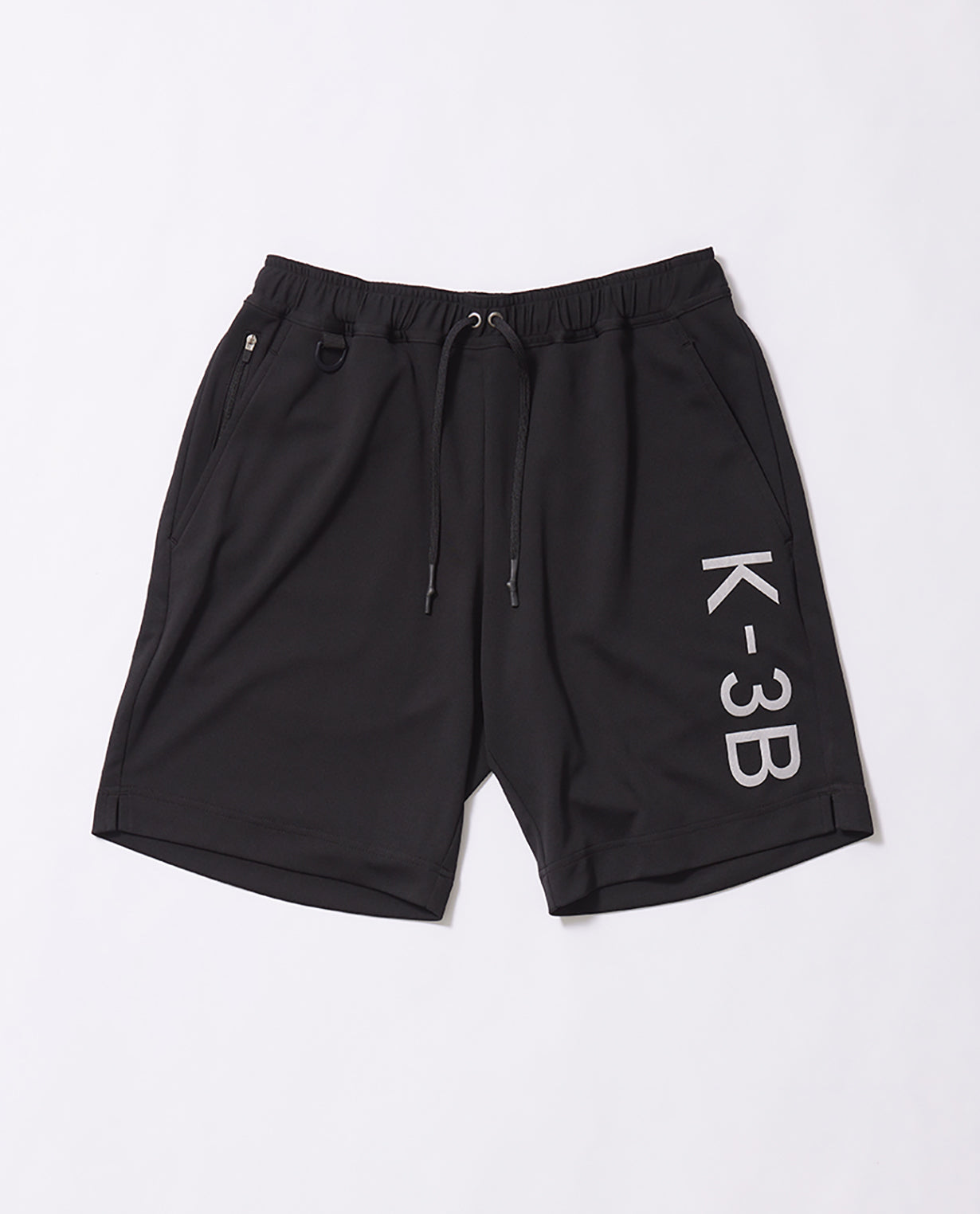 110_G リサイクル糸メッシュ グラフィックショーツ (ブラック×ホワイト