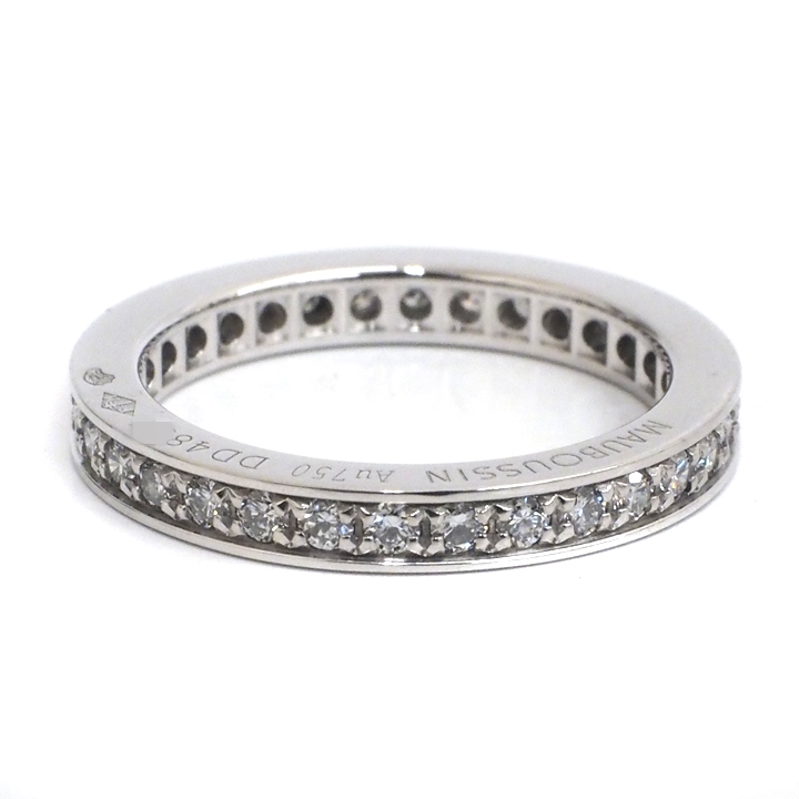 モーブッサン】MOUBOUSSIN ダイヤモンド フルエタニティリングの高価