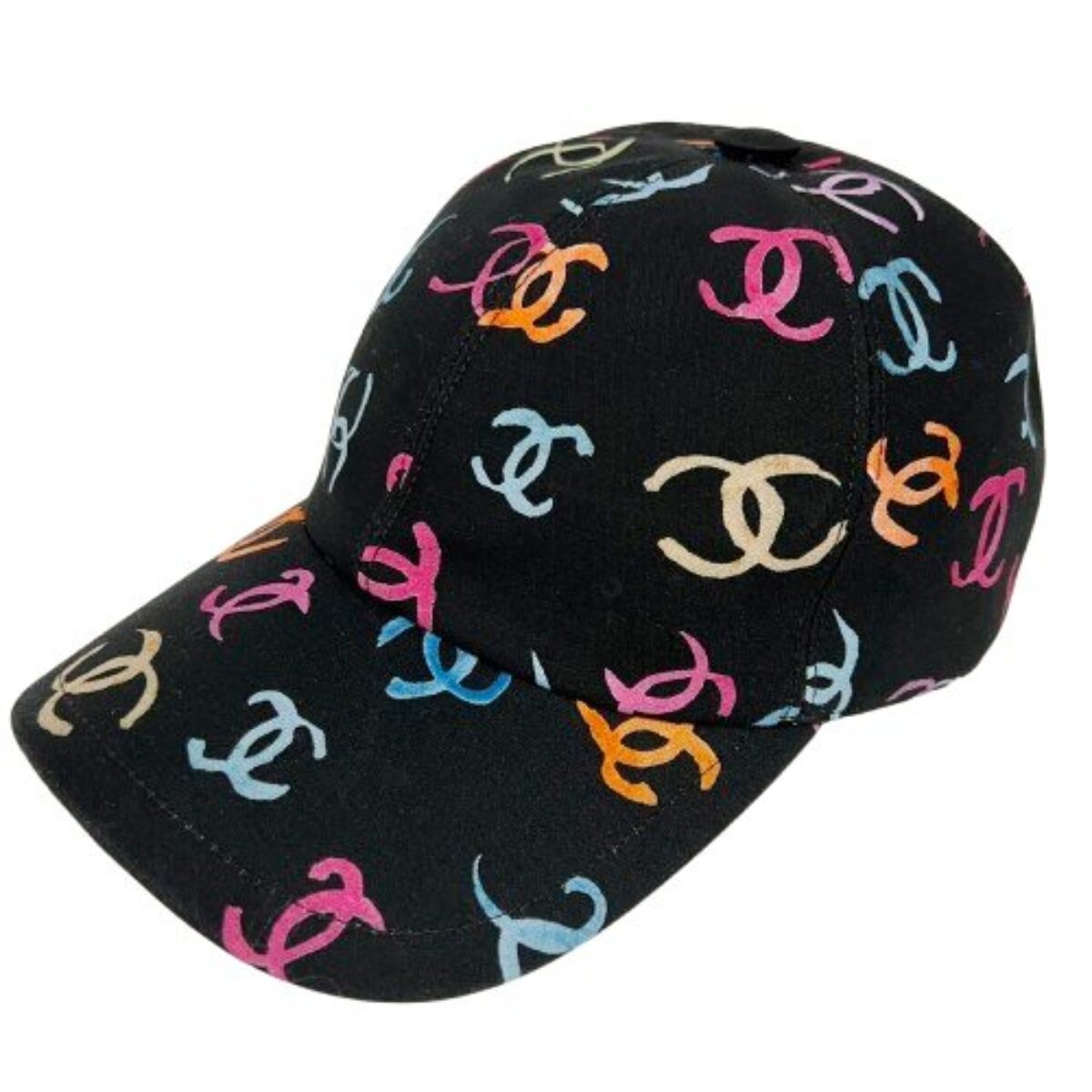 CHANEL ベースボールキャップ 黒×カラフルCCロゴ 買取価格と査定