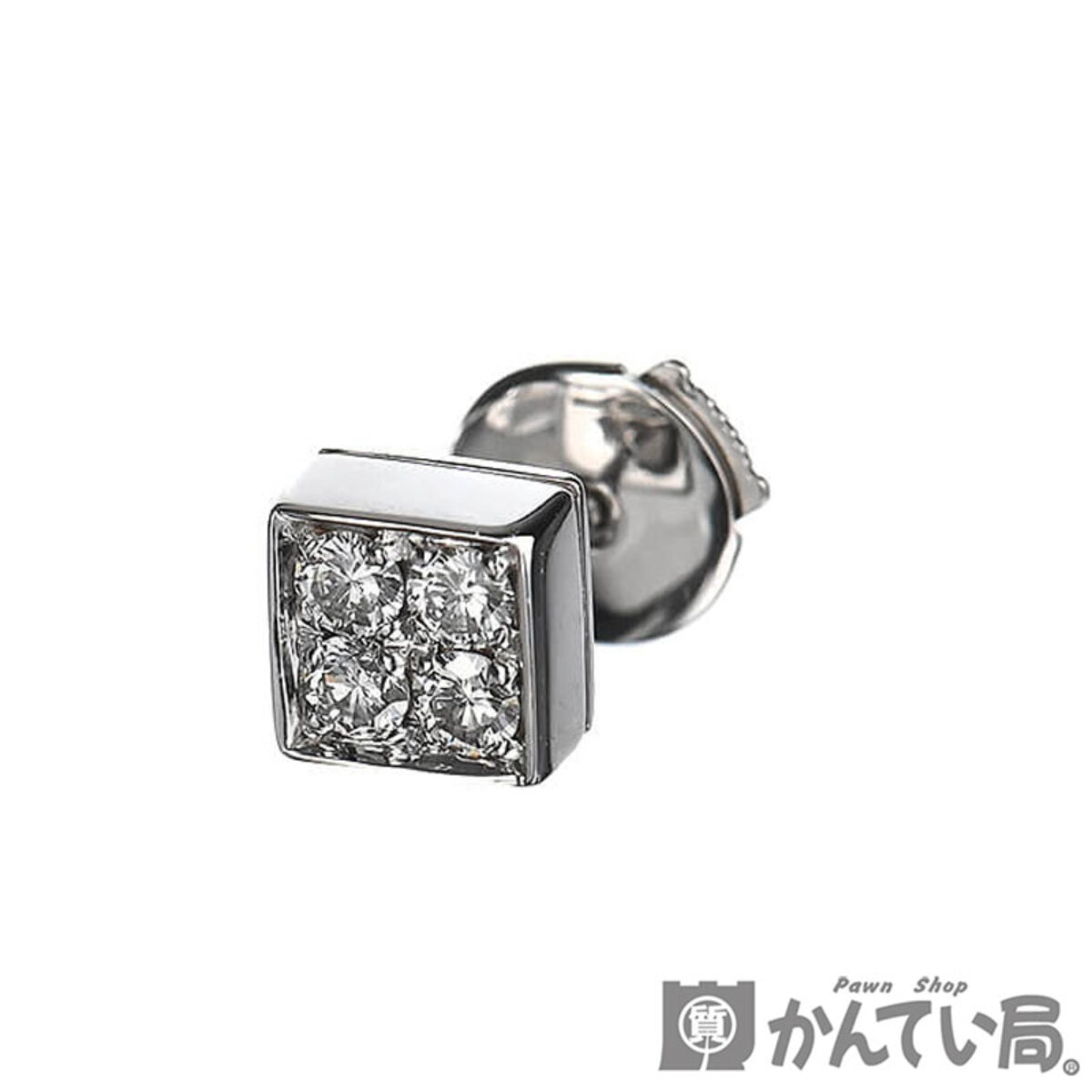 ブルガリ【BVLGARI】K18 ルチア ダイヤ ピアス 片耳 を名古屋市中川区