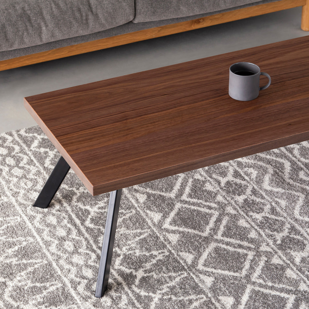 THE LOW TABLE / ウォルナット × Black Steel – KANADEMONO