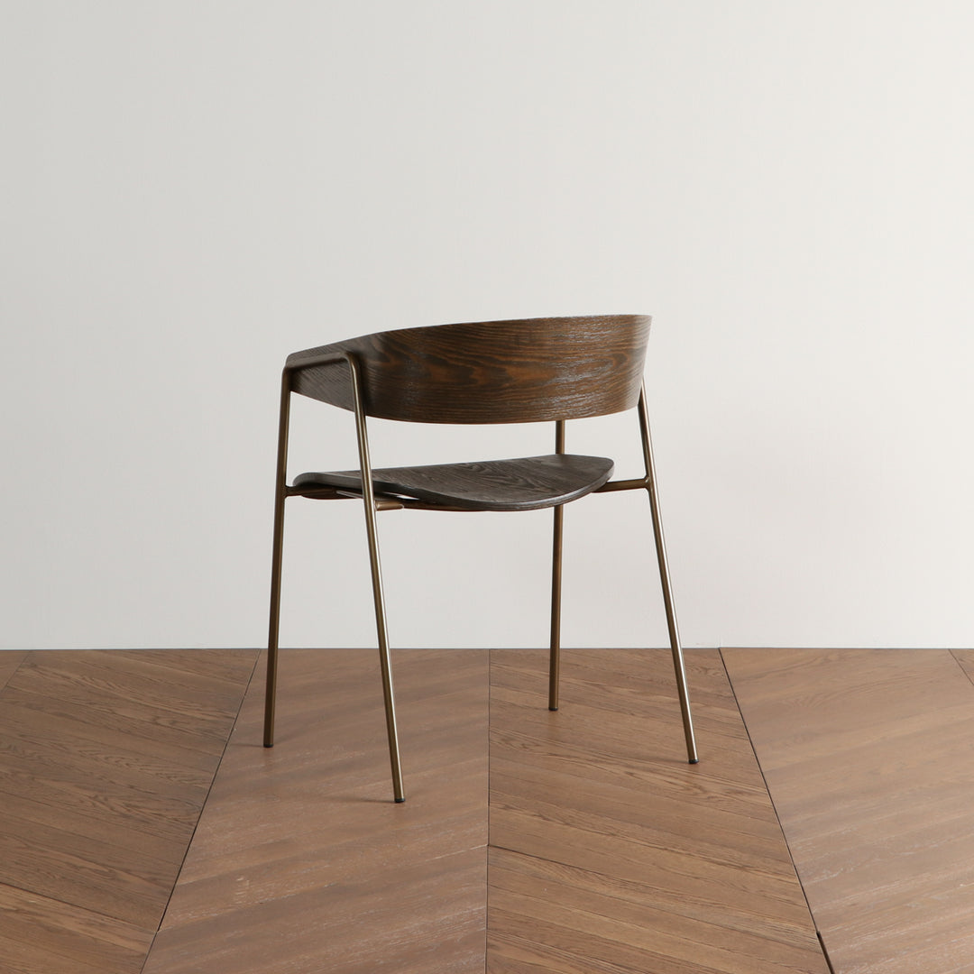 Vintage Style Steel Wooden Chair 2脚セット – KANADEMONO