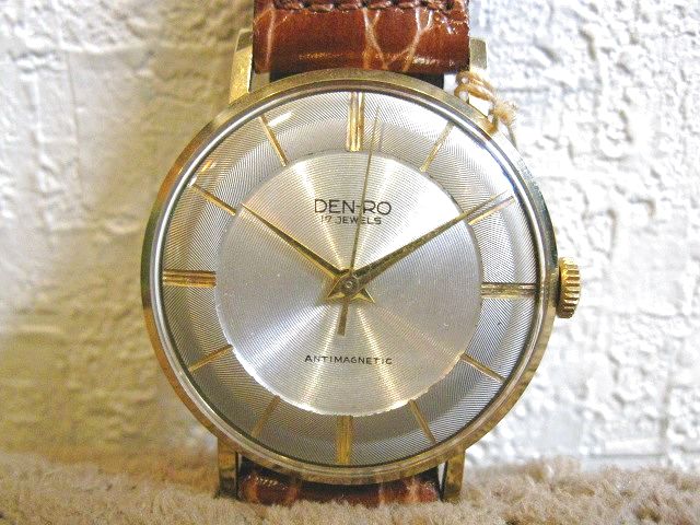 デンロ◇DEN-RO◇17石◇アンチマグネチック◇GF・20MC◇変わり文字盤