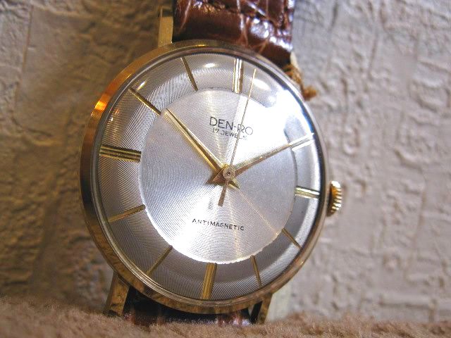 デンロ◇DEN-RO◇17石◇アンチマグネチック◇GF・20MC◇変わり文字盤