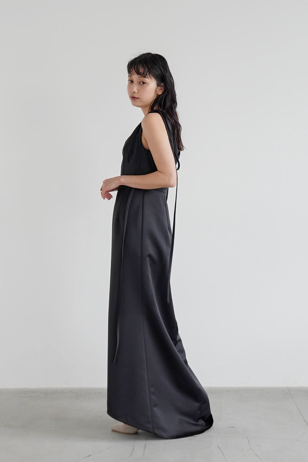 kaene公式オンラインストア サテンリボンドレス / 100855 ホワイト