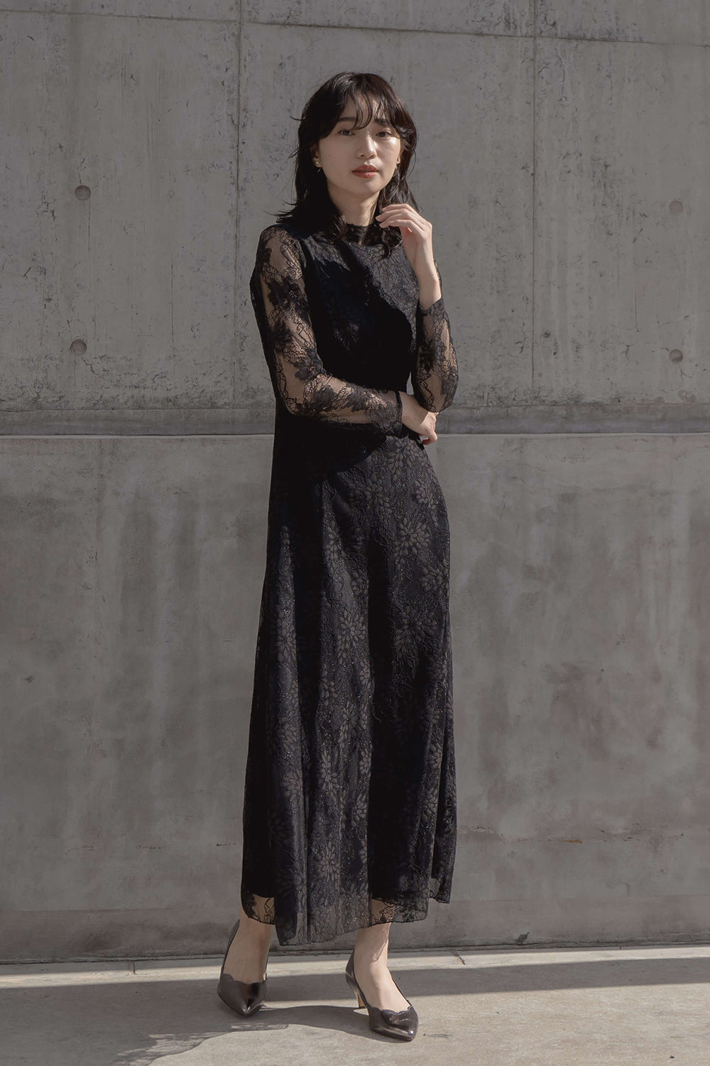 kaene公式オンラインストア オールレースメロウワンピース / 800139